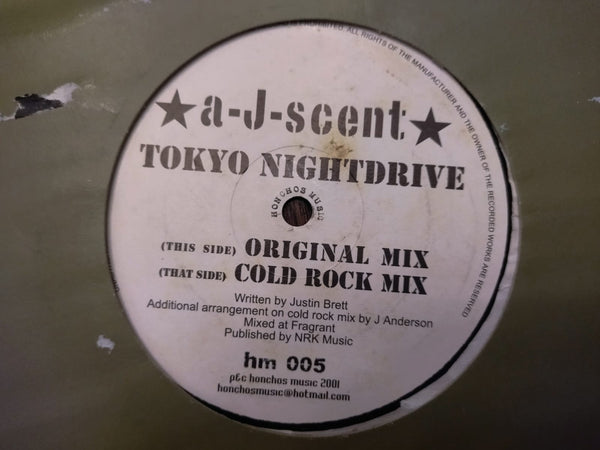 A-J-Scent – Tokyo Nightdrive 12" (UK VG+)