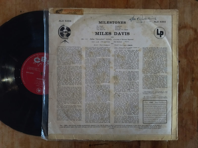 Miles Davis – Milestones (RSA VG-) (Mono)