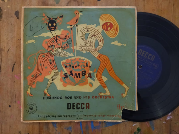 Edmundo Ros And His Orchestra – Dance The Samba 10" (RSA VG-)