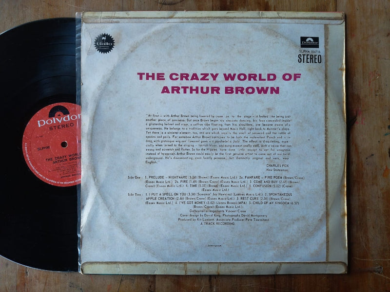 The Crazy World Of Arthur Brown – The Crazy World Of Arthur Brown (RSA VG)