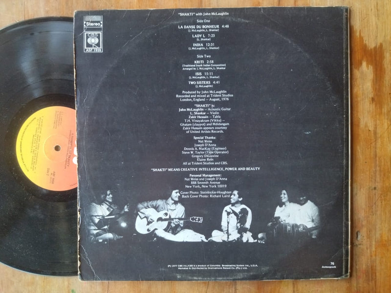 Shakti With John McLaughlin - A Handful of Beauty (RSA VG)