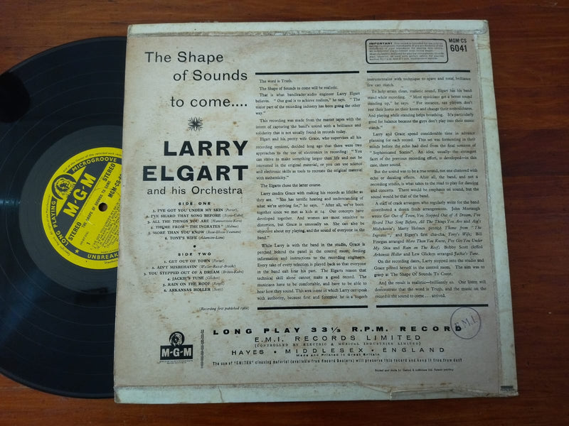 Larry Elgart - The Shape Of Sounds To Come (UK VG)