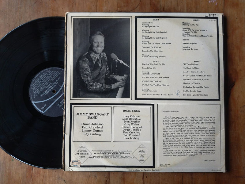 Jimmy Swaggart - Live From Nashville (RSA VG) 2LP Gatefold