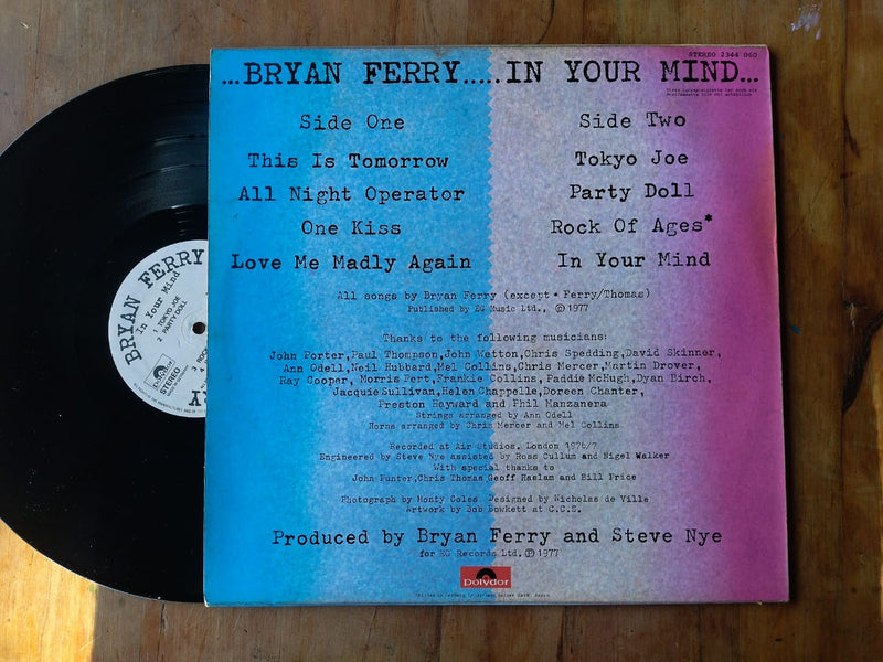 Bryan Ferry - In Your Mind (Germany VG)