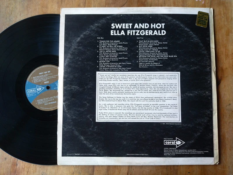 Ella Fitzgerald - Sweet And Hot (UK VG-)