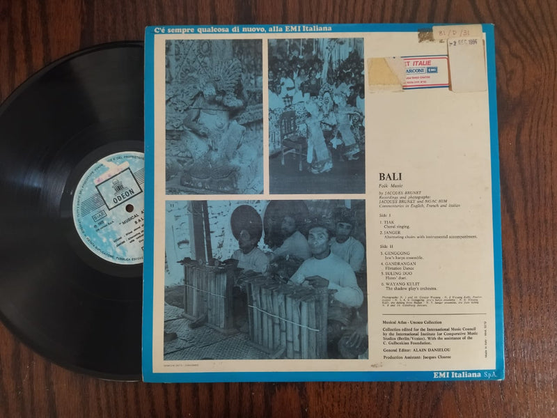 VA - Bali - Folk Music (Italy VG) Gatefold