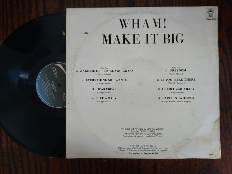 Wham! - Make It Big (RSA VG)