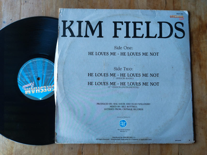 Kim Fields - He Loves Me He Loves Me Not 12" (RSA VG+)