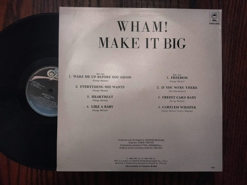 Wham! - Make It Big (RSA VG+)