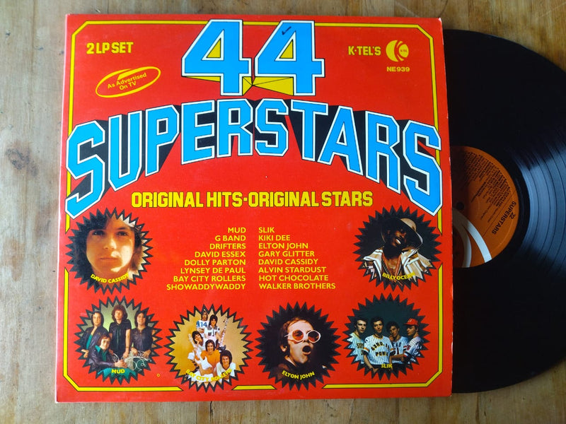 VA - 44 Superstars - UK VG) 2LP Gatefold