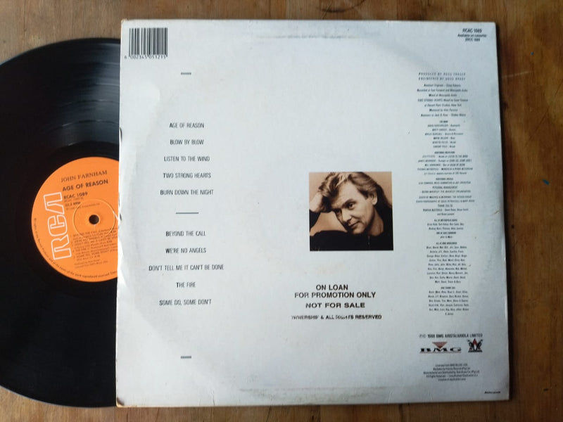 John Farnham - Age Of Reason (RSA VG+)