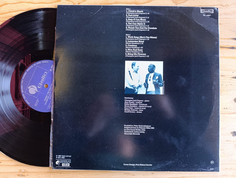 Champion Jack Dupree Meets Monty Sunshine's Jazz Band - Freedom (RSA VG+)