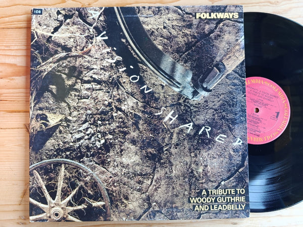 VA - A Vision Shared (Woodie Guthrie / Leadbelly Tribute) (USA VG+) Gatefold