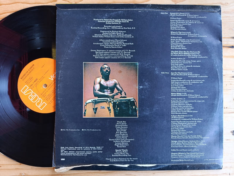 Ralph MacDonald - Sound Of A Drum (RSA VG+)