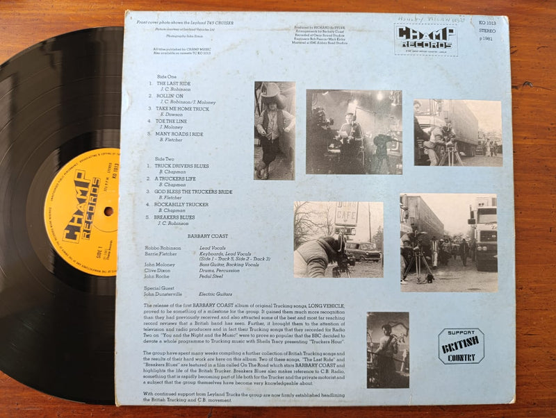 Barbary Coast - Clean Up (UK VG)