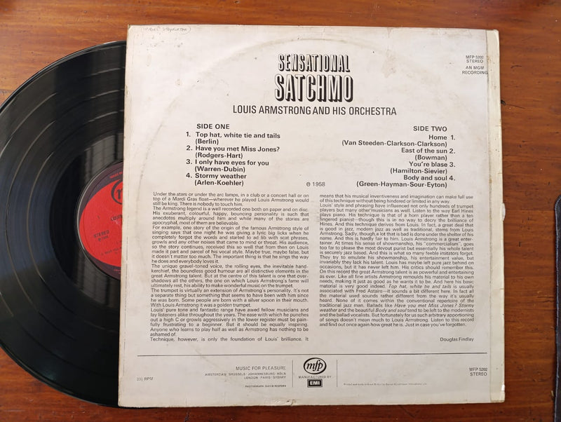Louis Armstrong - Sensational Satchmo (UK VG-)