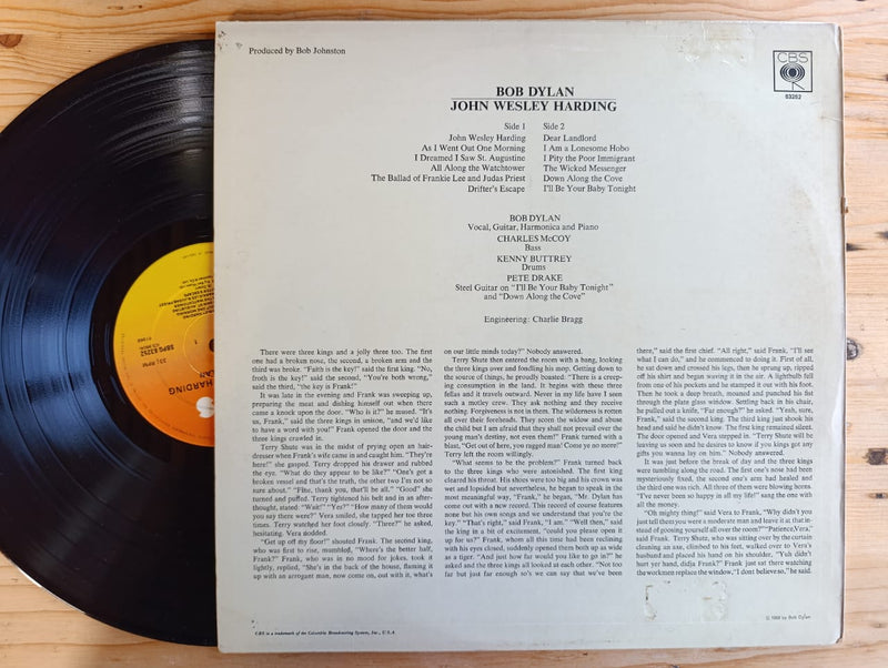 Bob Dylan - John Wesley Harding (UK VG)