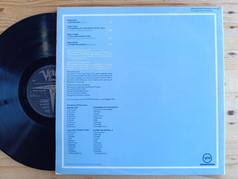Dizzy Gillespie - The Gillespie Jam Sessions (UK VG+) 2LP Gatefold