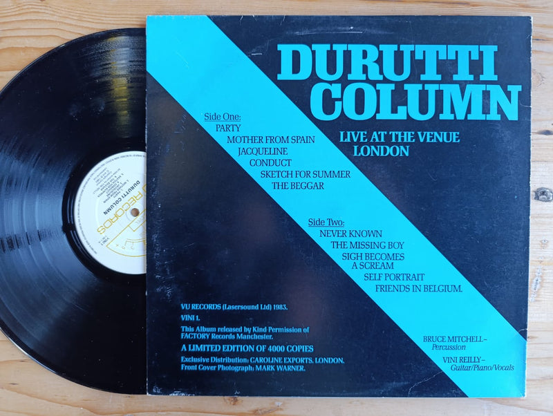 Durutti Column - Live At The Venue London (UK VG+)