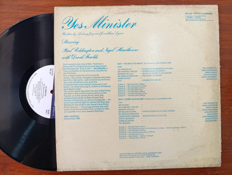 Yes Minister OST (UK VG+)