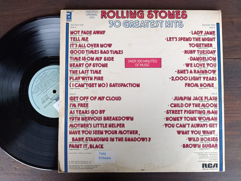 Rolling Stones - 30 Greatest Hits (RSA VG) 2LP Gatefold
