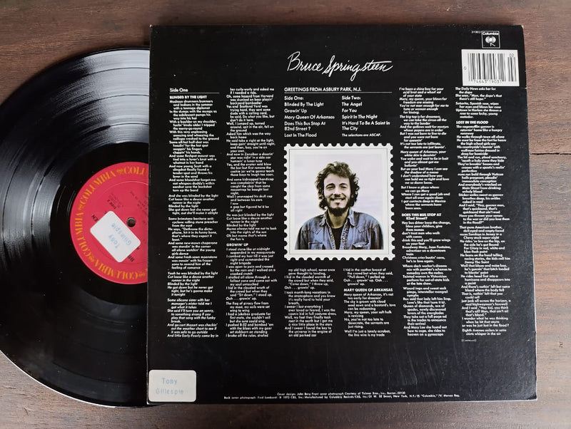 Bruce Springsteen - Greetings From Asbury Park (USA VG+) Postcard sleeve
