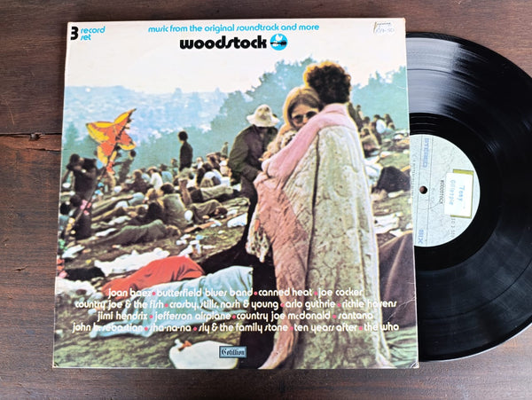 VA - Woodstock (USA VG+) 3 LP Gatefold