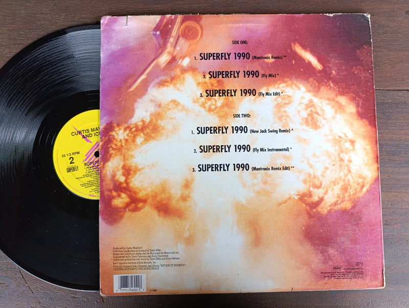 Curtis Mayfield & Ice T - Superfly 1990 12" (USA VG)