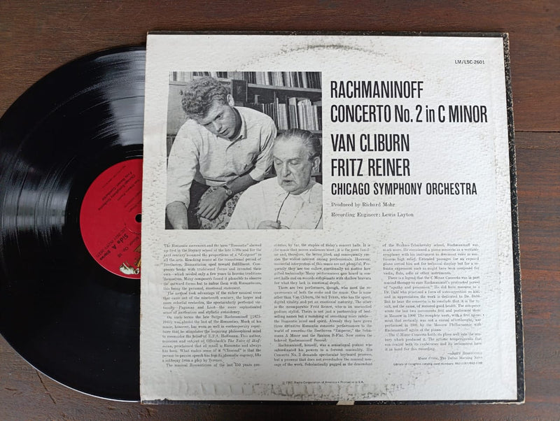 Rachmaninoff : Van Cliburn, Fritz Reiner, Chicago Symphony – Concerto No. 2 (USA VG+)