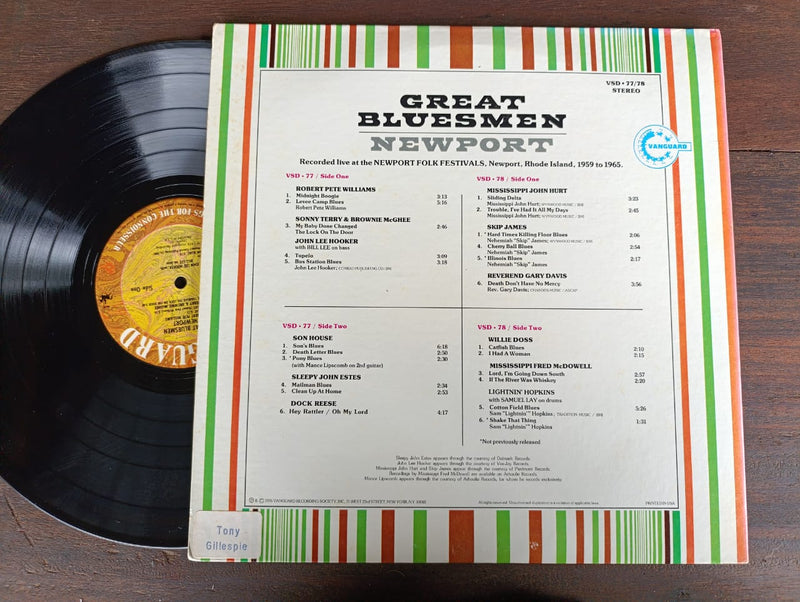 VA - Great Bluesmen Newport (USA VG+) 2LP Gatefold
