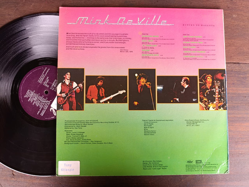 Mink DeVille - Return To Magenta (USA VG+)