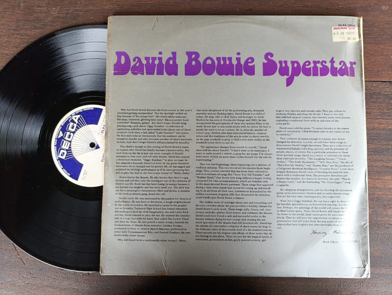 David Bowie - Superstar (RSA VG+) 2LP Gatefold