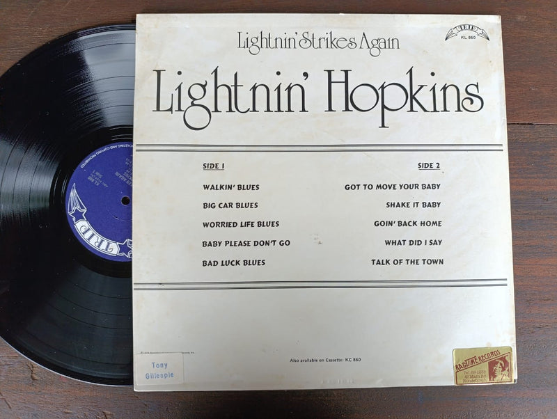 Lightnin' Hopkins – Lightnin' Strikes (RSA VG+)