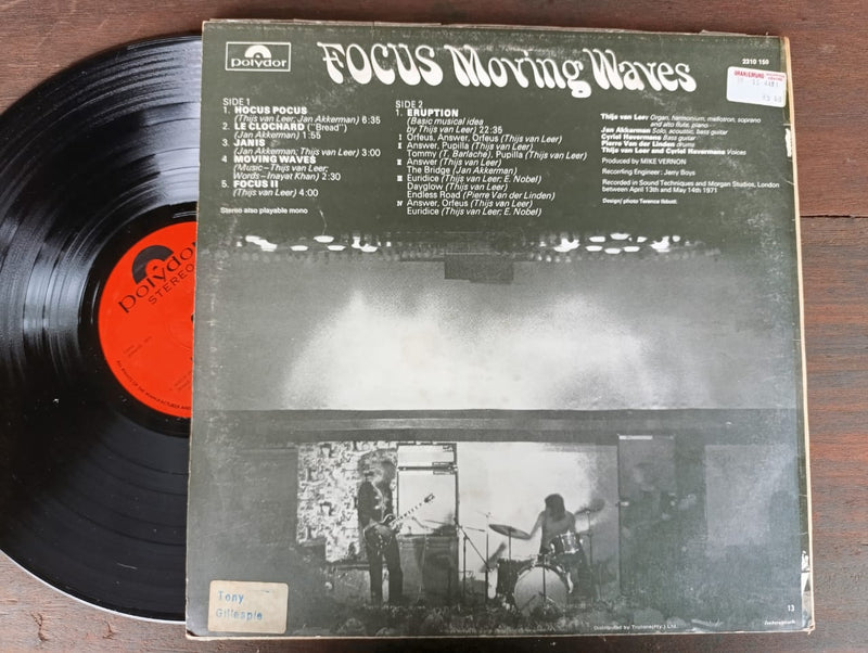 Focus - Making Waves (RSA VG+)