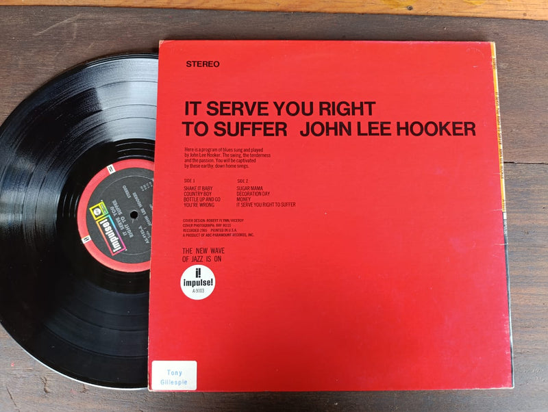 John Lee Hooker – It Serve You Right To Suffer (USA VG) Gatefold