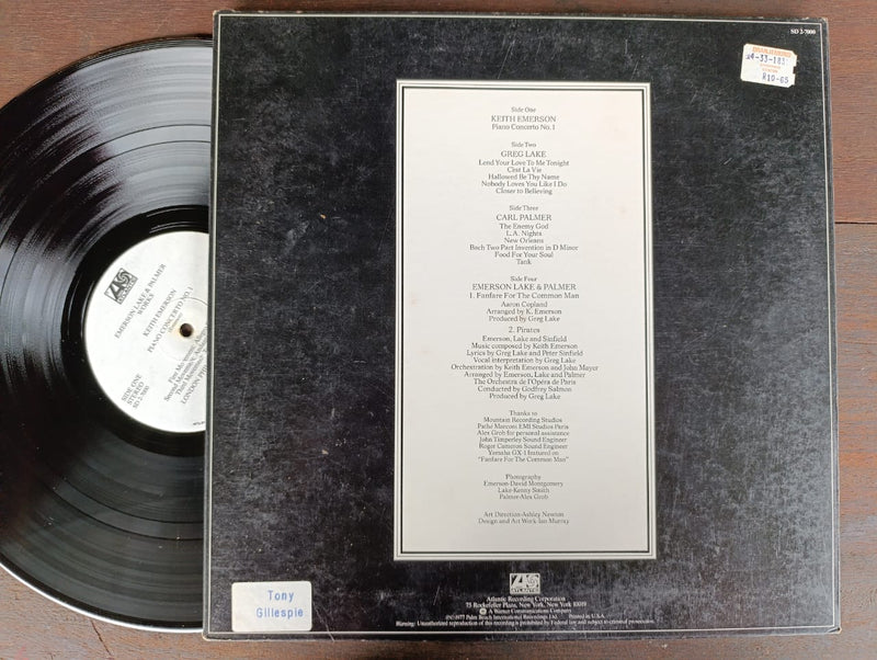 Emerson Lake & Palmer - Works Vol. 1 (USA VG+) 2LP Foldout