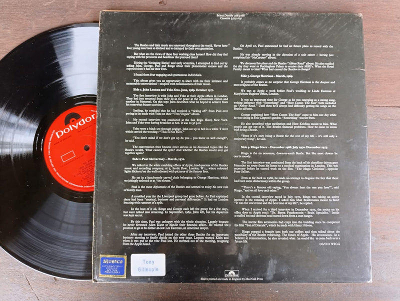 The Beatles / David Wigg – The Beatles Tapes From The David Wigg Interviews (UK VG+) 2LP Gatefold