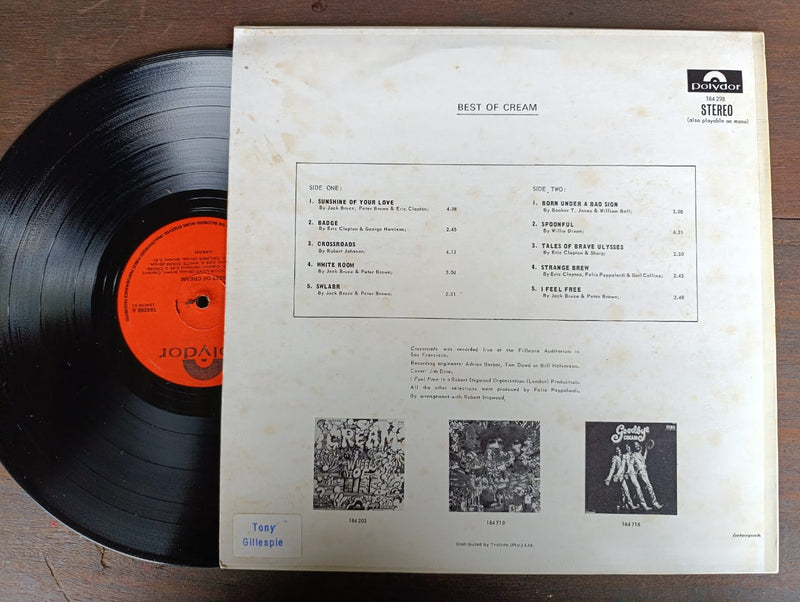 Cream - Best Of Cream (RSA VG+)