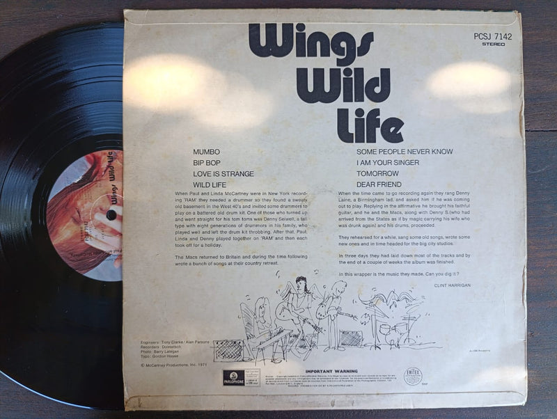 Paul & Linda McCartney - Wings Wild Life (RSA VG-)