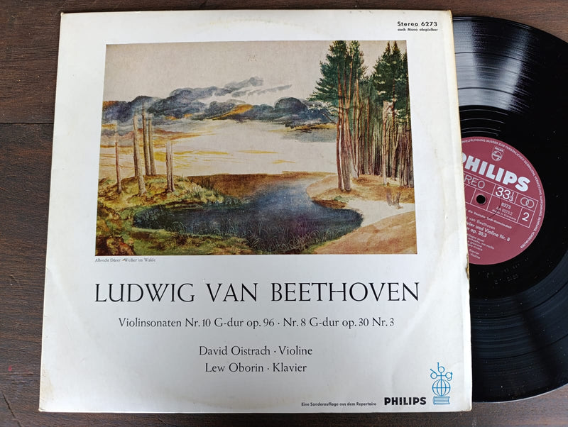 David Oistrach, Lew Oborin, Ludwig Van Beethoven – Violinsonaten Nr. 10 Op. 96 - Nr. 8 Op. 30 Nr.3 (Germany VG+)