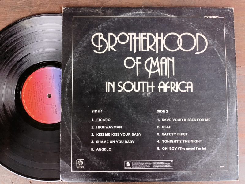 Brotherhood Of Man ‎– Brotherhood Of Man In South Africa (RSA VG)