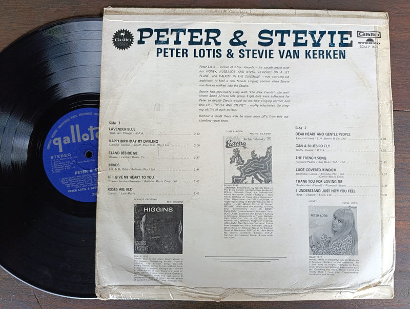 Peter Lotis, Stevie van Kerken – Peter & Stevie (RSA VG-)