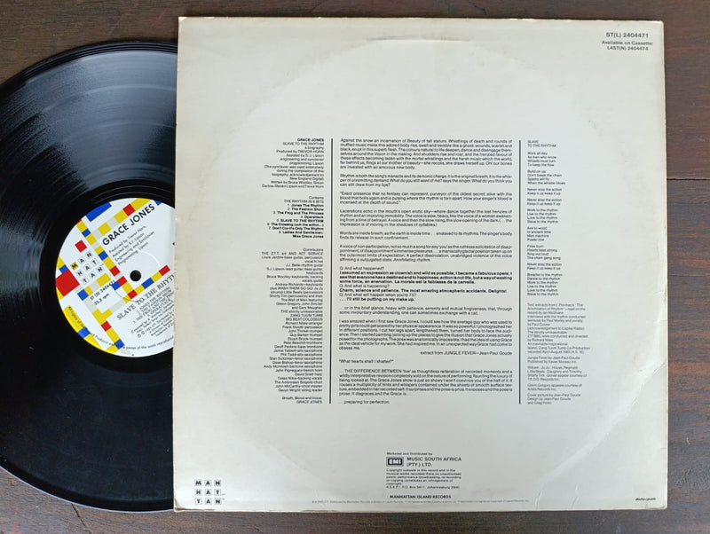 Grace Jones - Slave To The Music (RSA VG+)