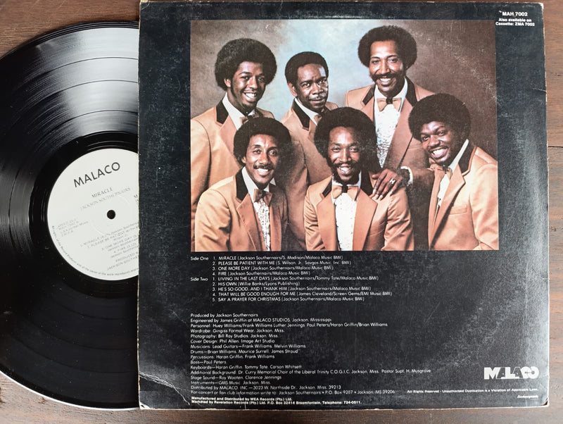 Jackson Southernairs - Miracle (RSA VG+)