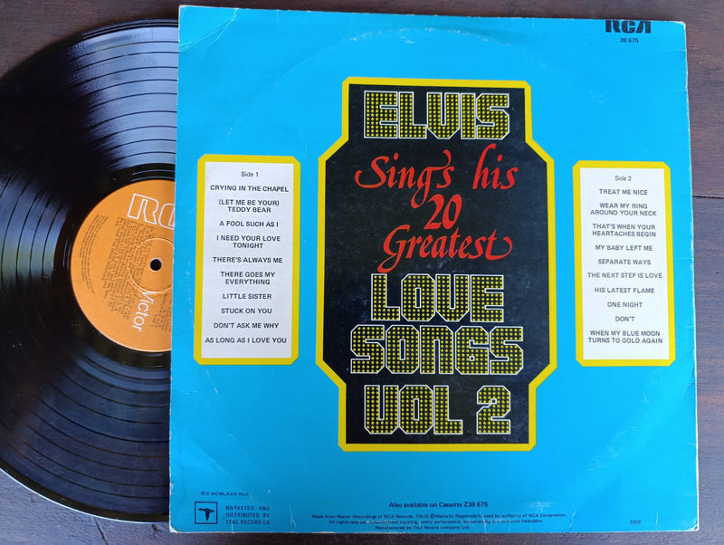 elvis Presley - Sings His 20 Greatest Love Songs Vol. 2(RSA VG)