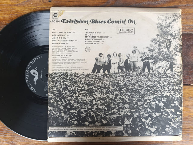 Evergreen Blues - Comin' On (RSA VG+)