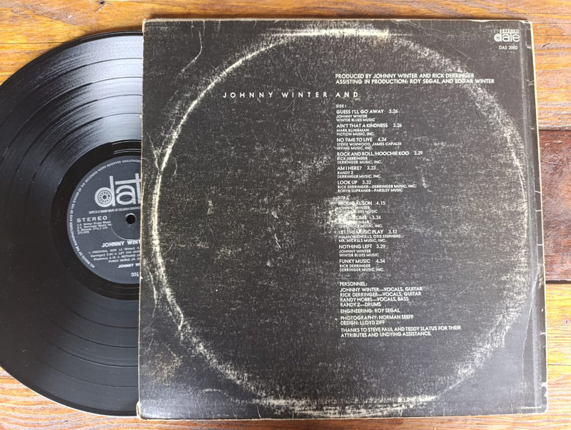 Johnny Winter And - Johnny Winter And (RSA VG-)