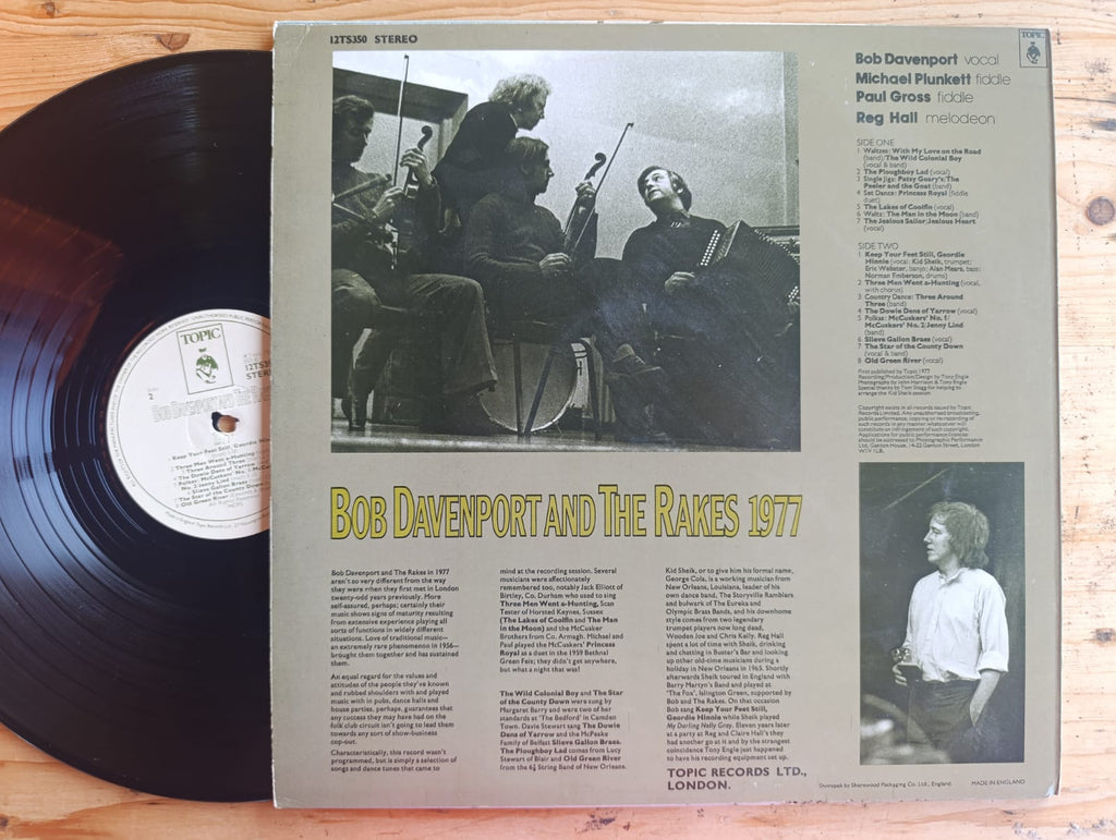 Bob Davenport And The Rakes (4) – 1977 (UK VG+) – Khaya Records