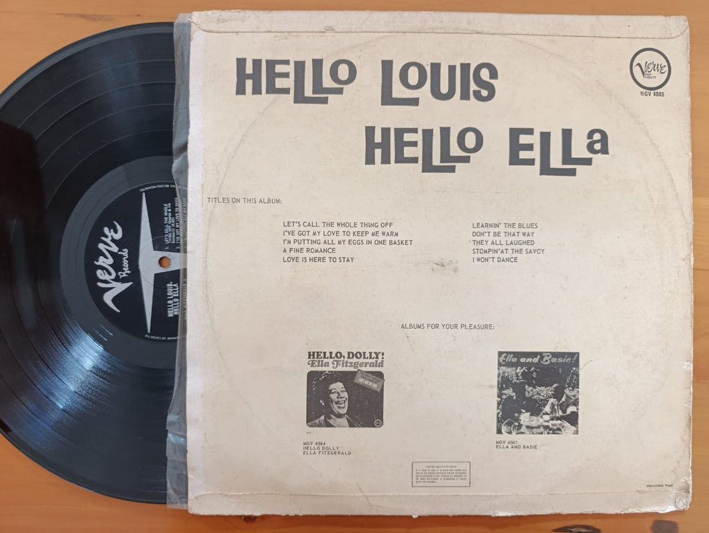 Louis Armstrong & Ella Fitzgerald - Hello Louis Hello Ella (RSA VG ...