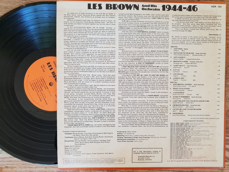 Les Brown & His Orchestra - The Uncollected (USA VG+)